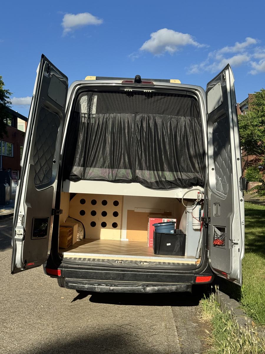 Uitzicht vanuit de camper